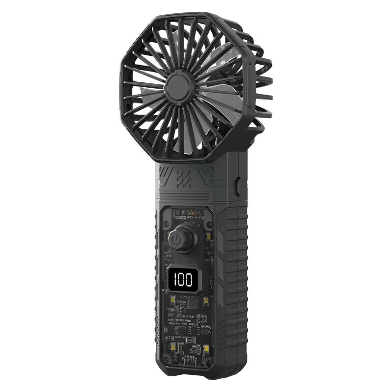 多機能暴力ターボファンハイパワーブラシレス緊急充電屋外キャンプハンドヘルドファンバッテリー取り外し可能|undefined
