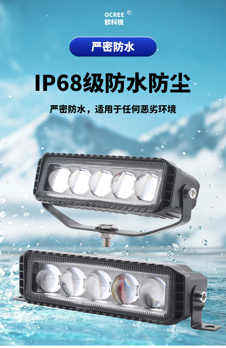 Laser Headlight Five-Bead Spotlight Paving Dual Laser Direct Ultra-Thin Mid-Grid Hidden Truck High-Power Laser Cannon