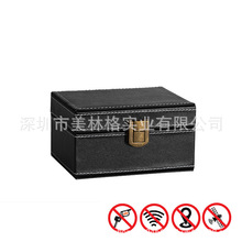 廠家直銷黑色RFID防輻射盒 車鑰匙信號屏蔽盒 信號屏蔽盒