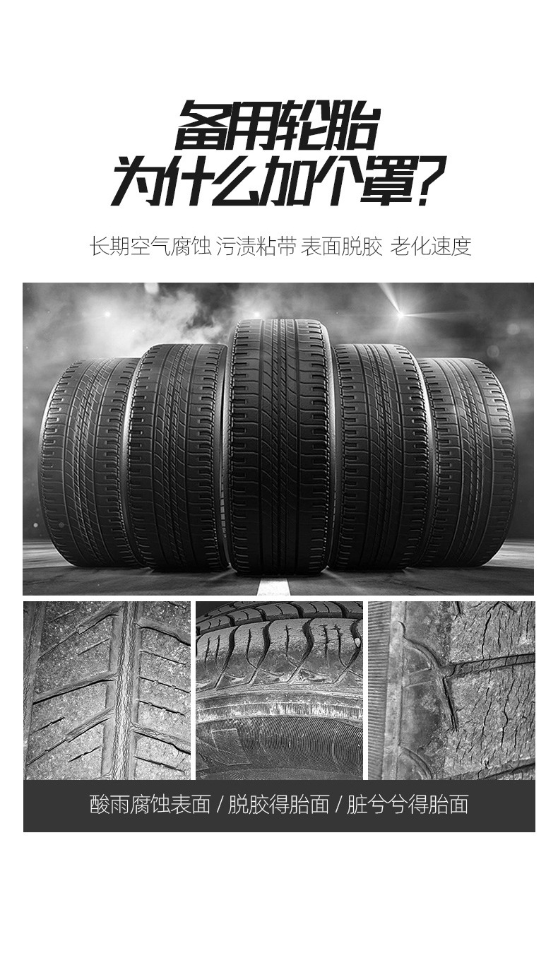 Car Tire Cover Camper RV Tire Protection Cover Outdoor Sun Protection Spare Tire Cover Universal Dustproof Tire Cover