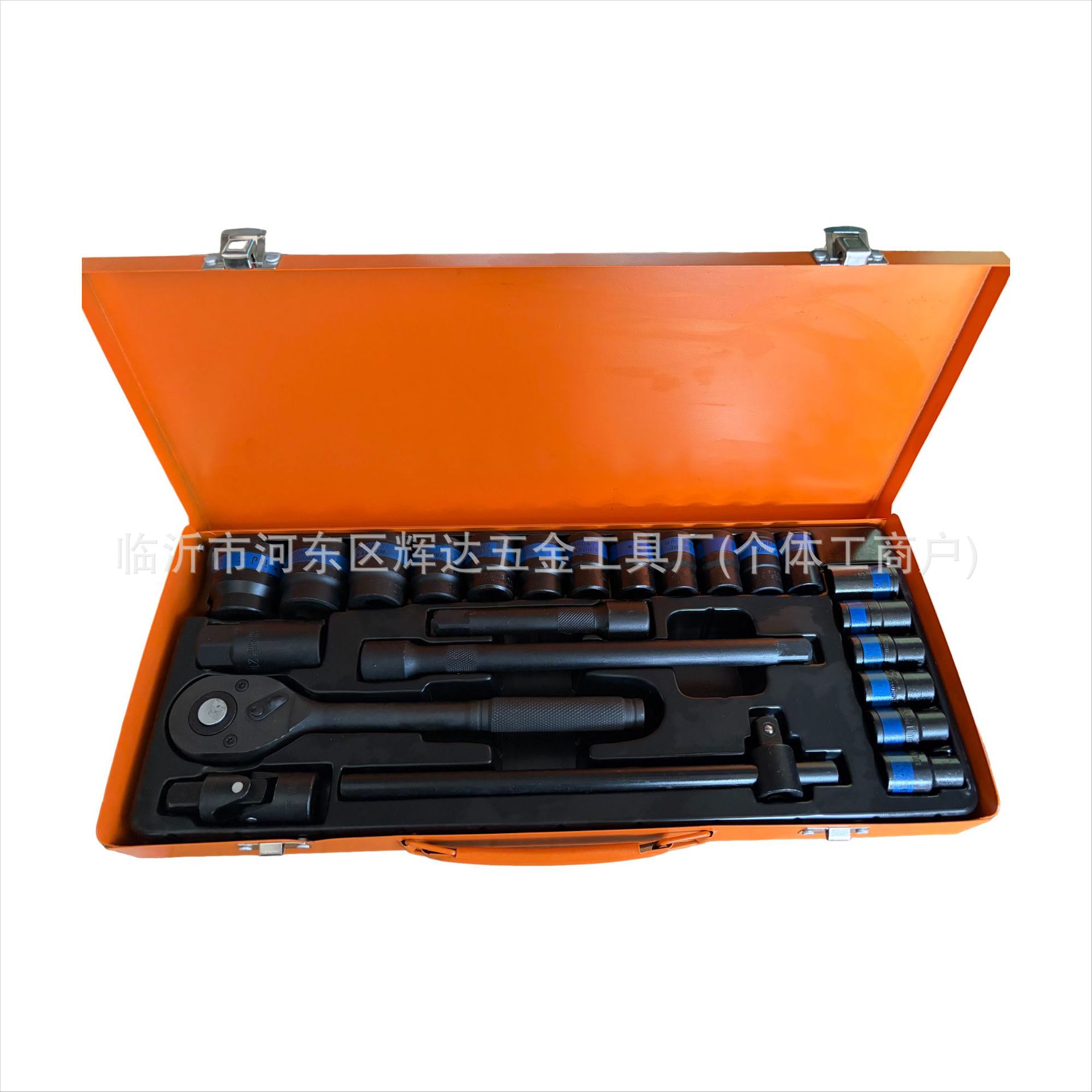 24 piezas de caja de hierro conjunto de reparación mecánica de automóviles combinación F-barre deslizante rodillo rodillo manguito trinquete gran vuelo espejo fosfato electroforesis mayorista image 12