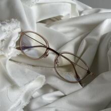 优瞳「V6018T」深圳设计师日本板材纯钛复古眼镜框可配近视高度数