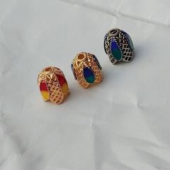 CCB オイルドリップ七宝花帽子 DIY 手作りタッセルガランタッセルアクセサリーイヤリングフラワーホルダー