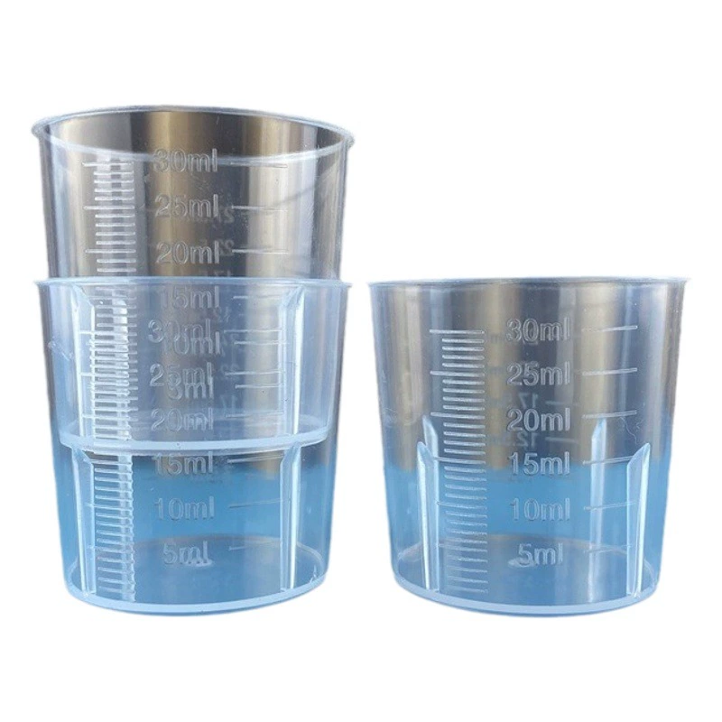 Мерная чашка спот производитель поставляет прозрачную пластиковую мерную чашку 5ml-200ml с шкалой 20ml30ml пластиковую мерную чашку