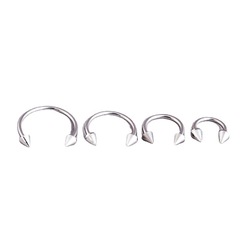 European and American fashion titanium steel horseshoe U-shaped tapered lip nail eyebrow nail foreign trade piercing jewelry cross-border supply wholesale