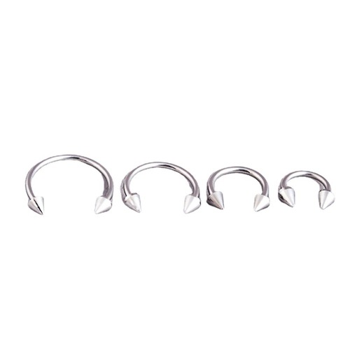 European and American fashion titanium steel horseshoe U-shaped tapered lip nail eyebrow nail foreign trade piercing jewelry cross-border supply wholesale
