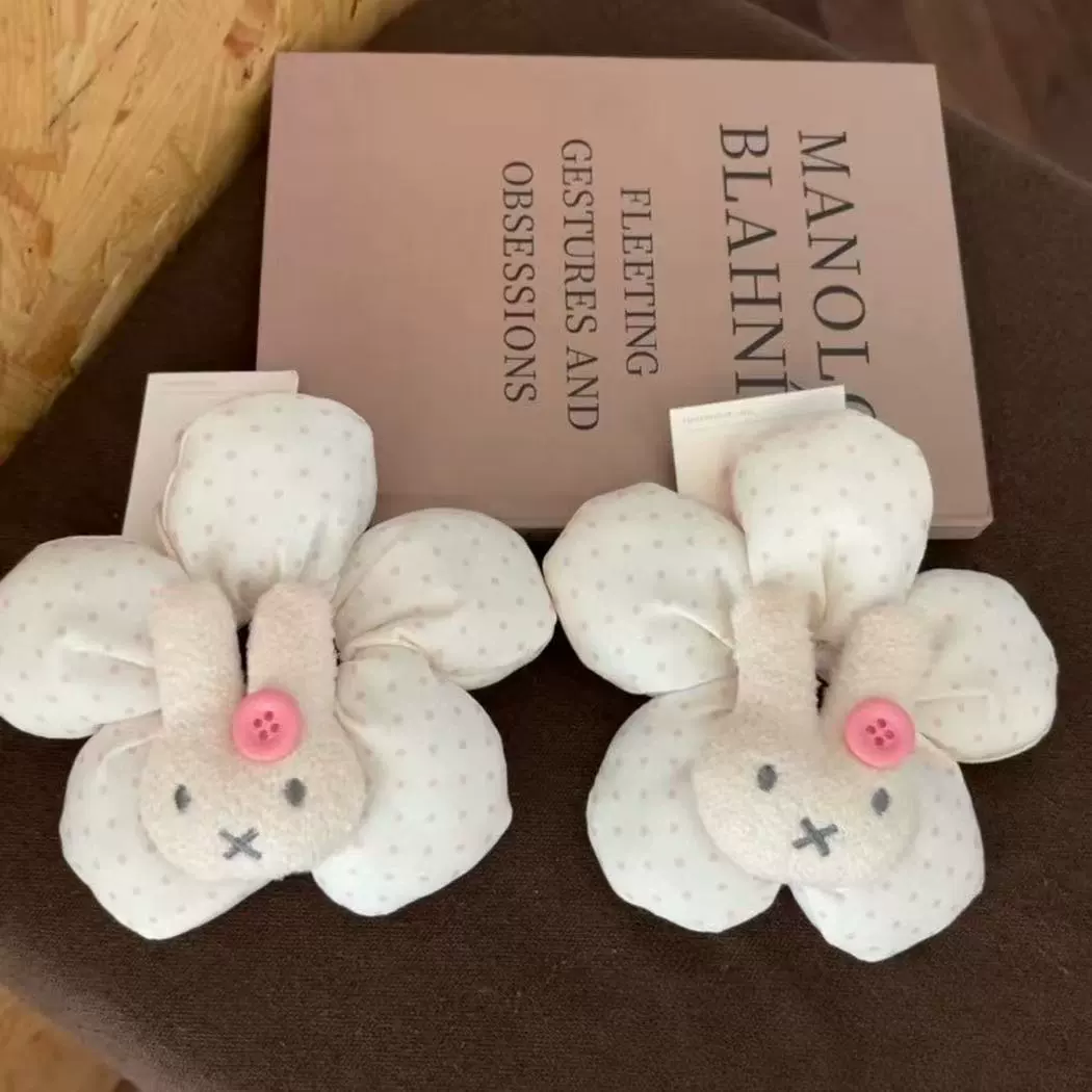 Резинка для волос (Miffy) плюшевая цветок, мягкая эластичная лента, милый детский аксессуар