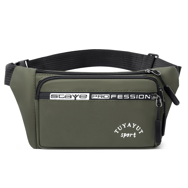 Nuevo bolso de pecho para deportes al aire libre multifuncional bolso de mensajero de un solo hombro de moda de viaje simple fuera Riñonera de teléfono móvil portátil