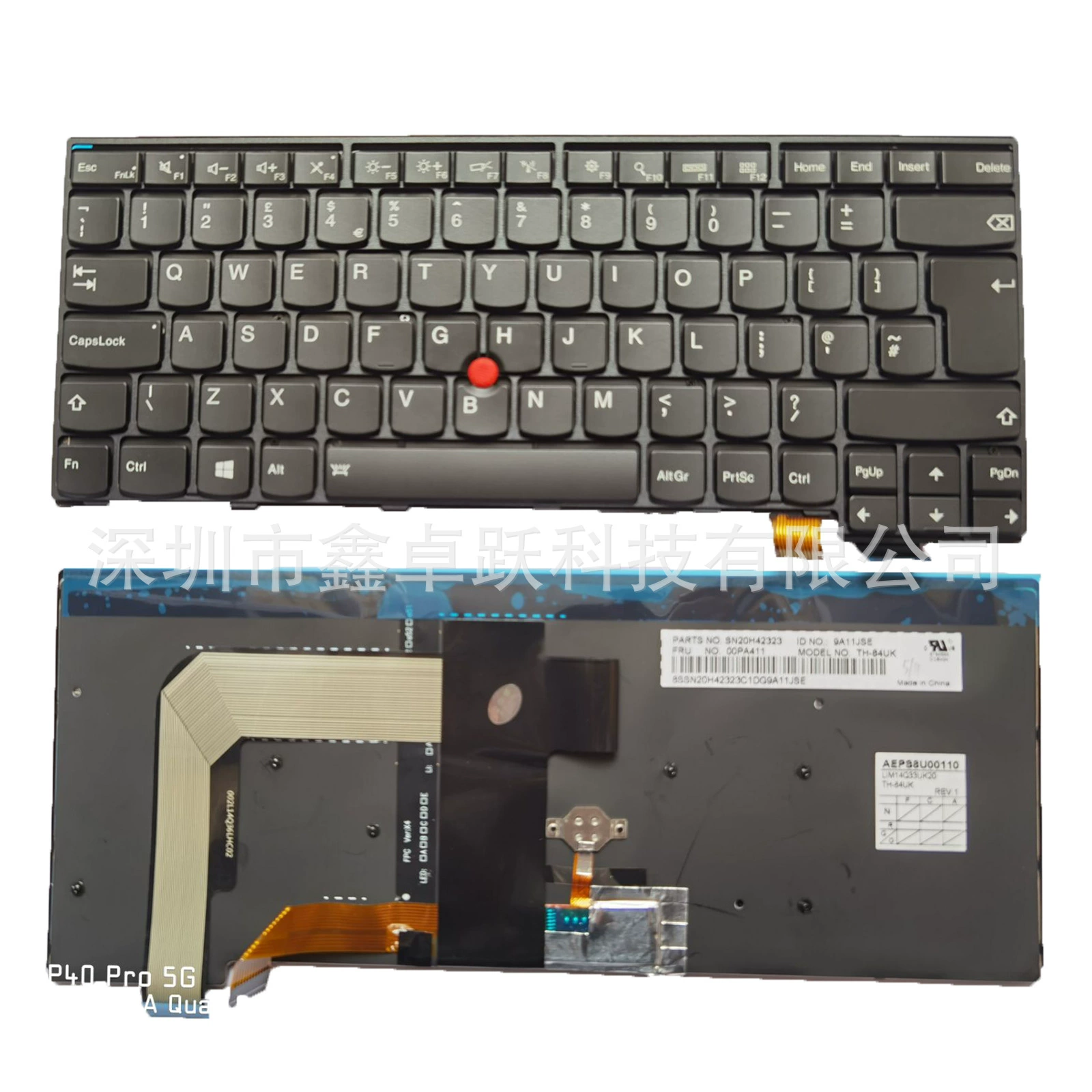 Совместимый ноутбук, клавиатура, T460, 460S, T470, 470S, thinkpad