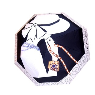 Xiao Xiang Chao Brand Full-automatic Sunny Umbrella Hat Folding Sun Protection UV Protection Sun Umbrella Camellia Sun Umbrella Two