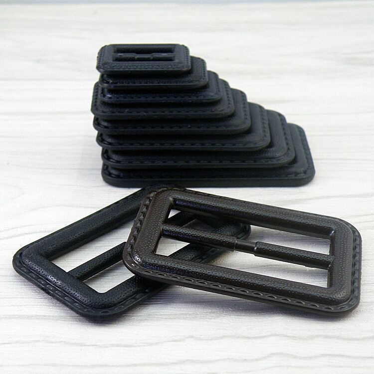Black imitation leather three-gear buckle plastic waist buckle coat windbreaker belt buckle dress waist-closing artifact adjustable decorative buckle Black imitation leather three-gear buckle plastic waist buckle coat windbreaker belt buckle dress waist-closing artifact adjustable decorative buckle