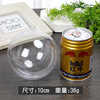 Transparent plastic accessory, pack, decorations