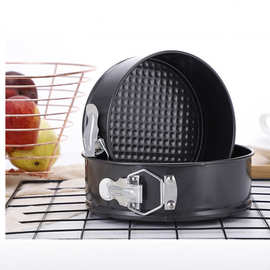 不粘烤盘碳钢活底锁扣蛋糕模烘焙工具 圆形戚风蛋糕模具