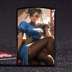 街頭霸王春麗煤油打火機 支持一件代發創意復古老式煤油打火機