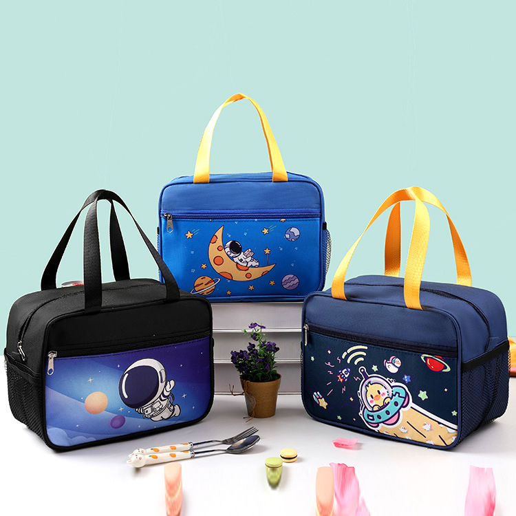 Special Lunch Box Bag for Students, Satchel Lunch Bag, Cartoon Kidsren's Thickeneded Aluminum Foil Fresh-Keeping Lunch Bag with Rice Insulated Lunch Bag