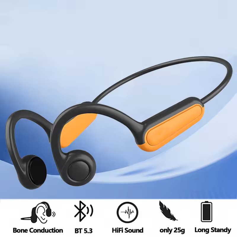 Cross-Border Popular B8 True Bone Conduction Bluetooth Headset Open-Type Sports Running Special Cycling Waterproof Non-In-Ear
