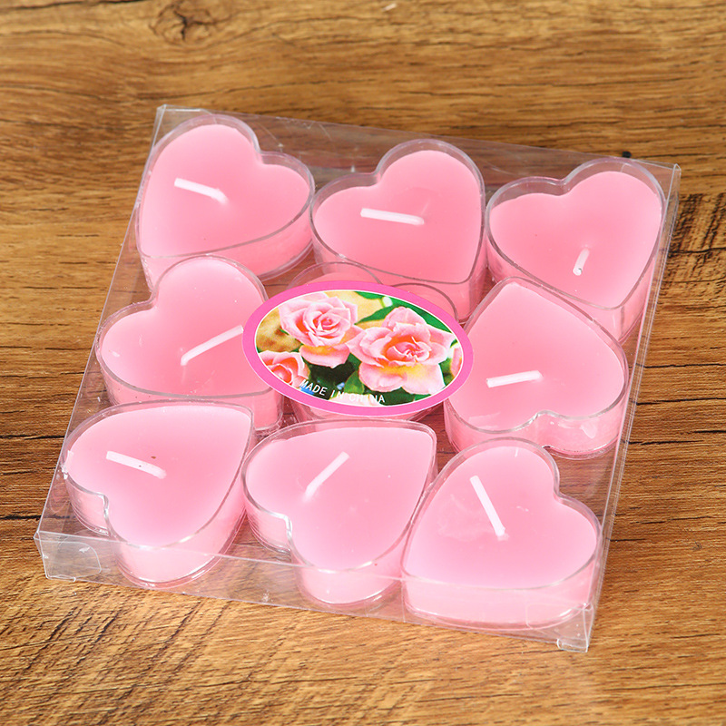 Velas con forma de corazón para cenas románticas y cumpleaños_voghion.com