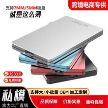 新品铝合金USB3.0高速7mm移动硬盘盒 2.5英寸电脑SATA硬盘盒