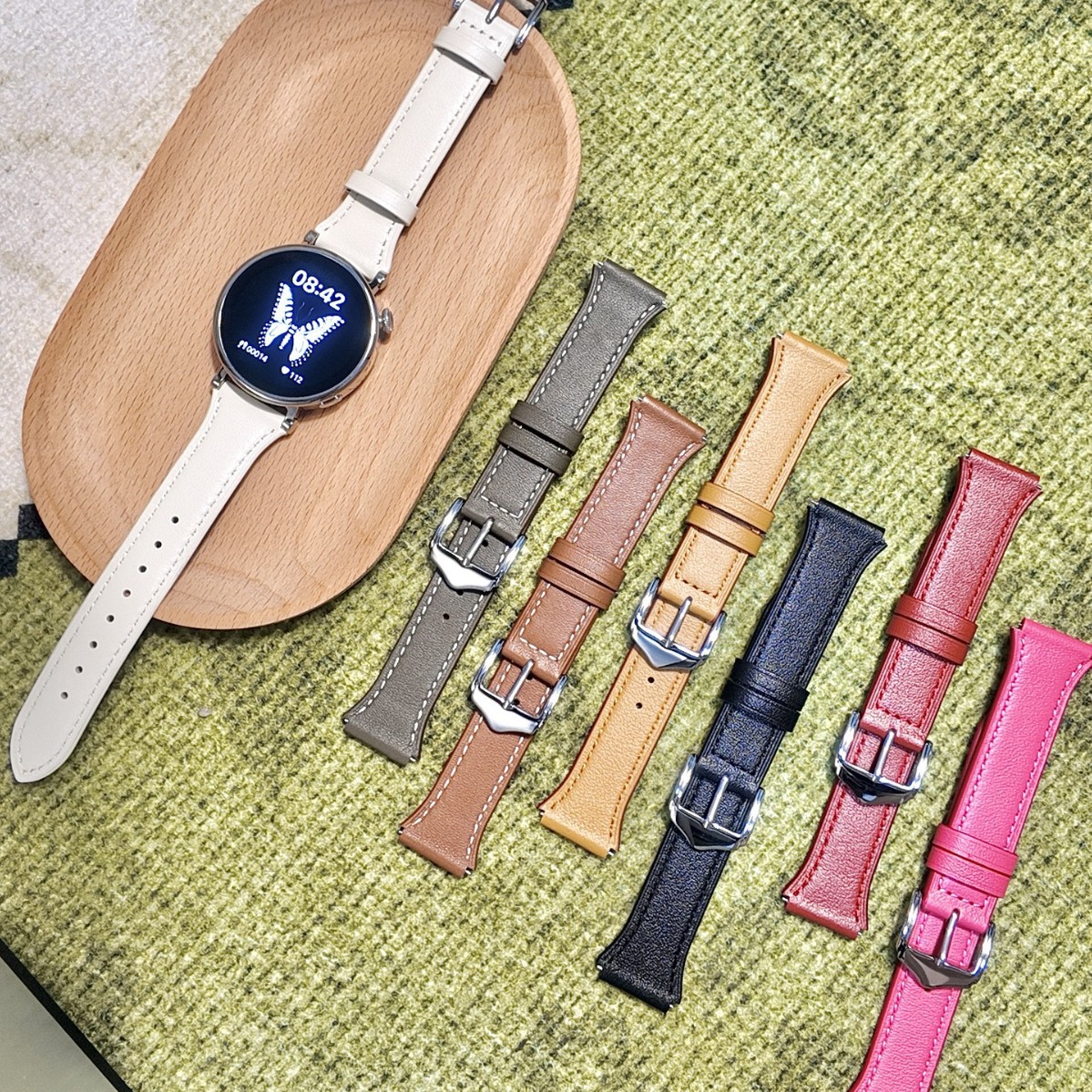 Suitable for Huawei Gt6 Watch Strap Gt5Pro/Gt4 Small Waist Leather Strap Watch4 Simple Women's Model 5