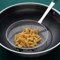 不鏽鋼網漏撈麵薯條架家用油炸火鍋線漏瀝水瀝油網麻辣燙漏勺廚具