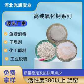 高纯度氧化钙污水处理/炼钢脱硫专用25kg袋装厂家直发高含量