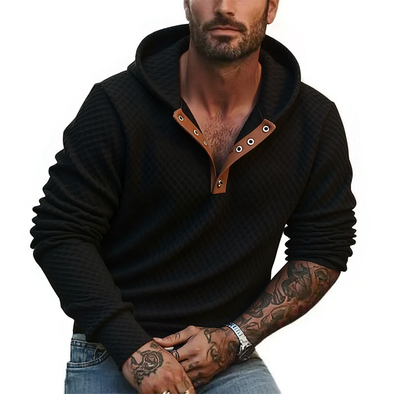 2026 Spring Cross-Border Amazon 3D New Men's Hooded Sweatshirt, Fashionable Color Top, Men's Fashionable Casual Long