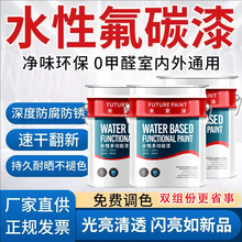 水性氟碳漆双组份铁栏杆外墙翻新镀锌管不锈钢防锈防腐工业金属漆