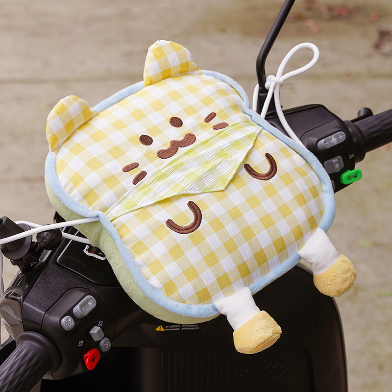 Electric Vehicle Children's Front-Mounted Anti-Collision Pad, Cartoon Cute Thickened Head Protection Pad, Universal Cat-Shaped Anti-Collision Pad