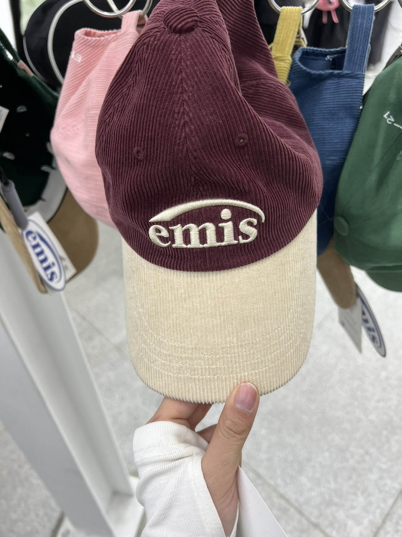 Corduroy color matching-burgundy
