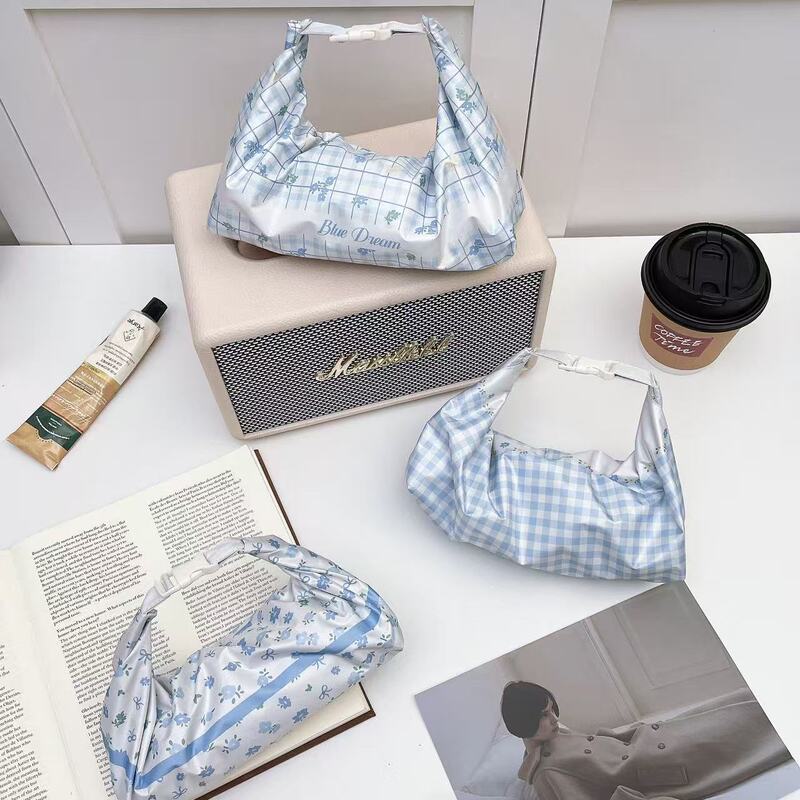 High-Appearance Value Korean-Style Floral 50% off Umbrella Portable Mini Sun Umbrella with Uv Protection and Matching Handbag Pocket