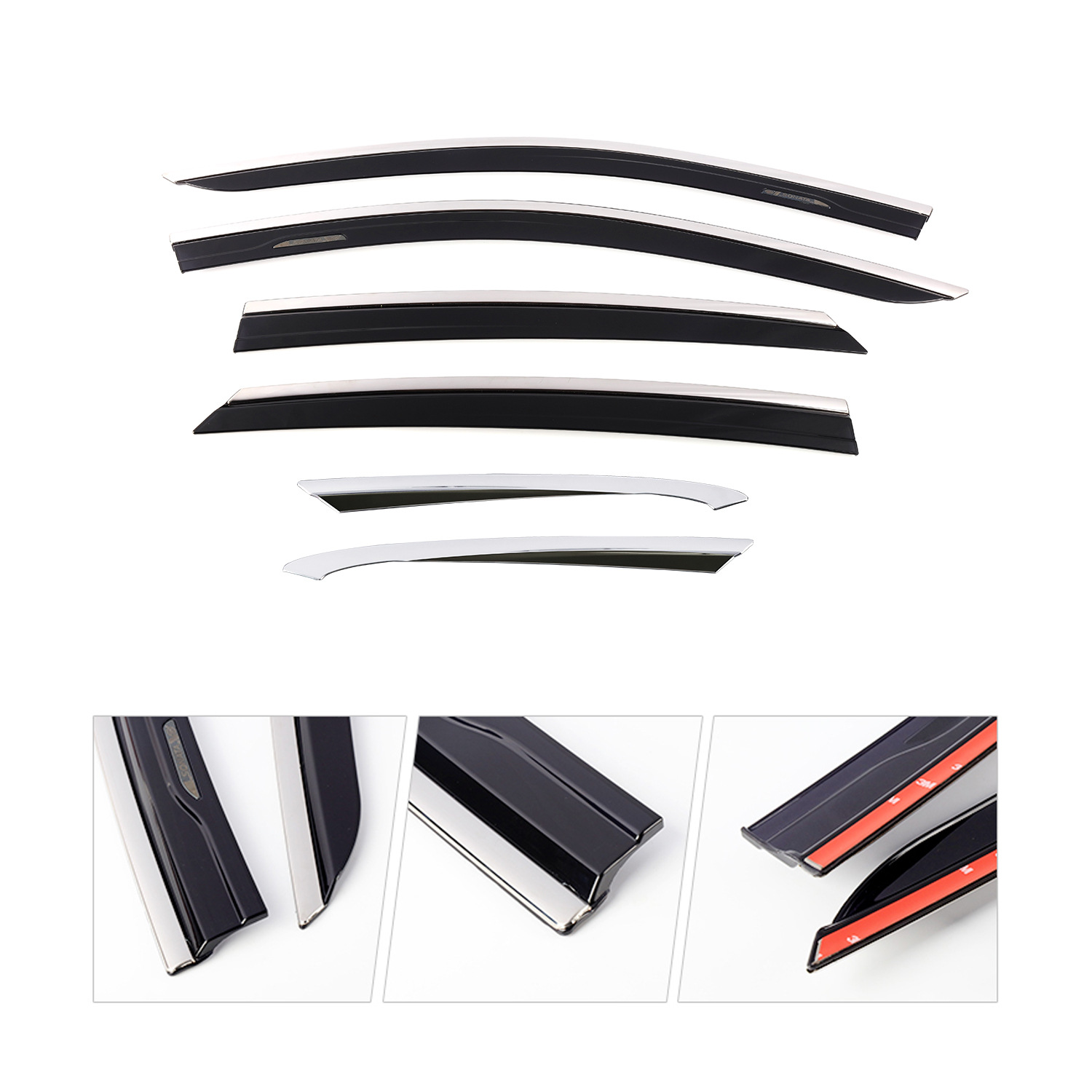 Adecuado para Sonata SONATA, ventana de protección contra la lluvia, cejas de lluvia modificadas, accesorios de visor de ventana