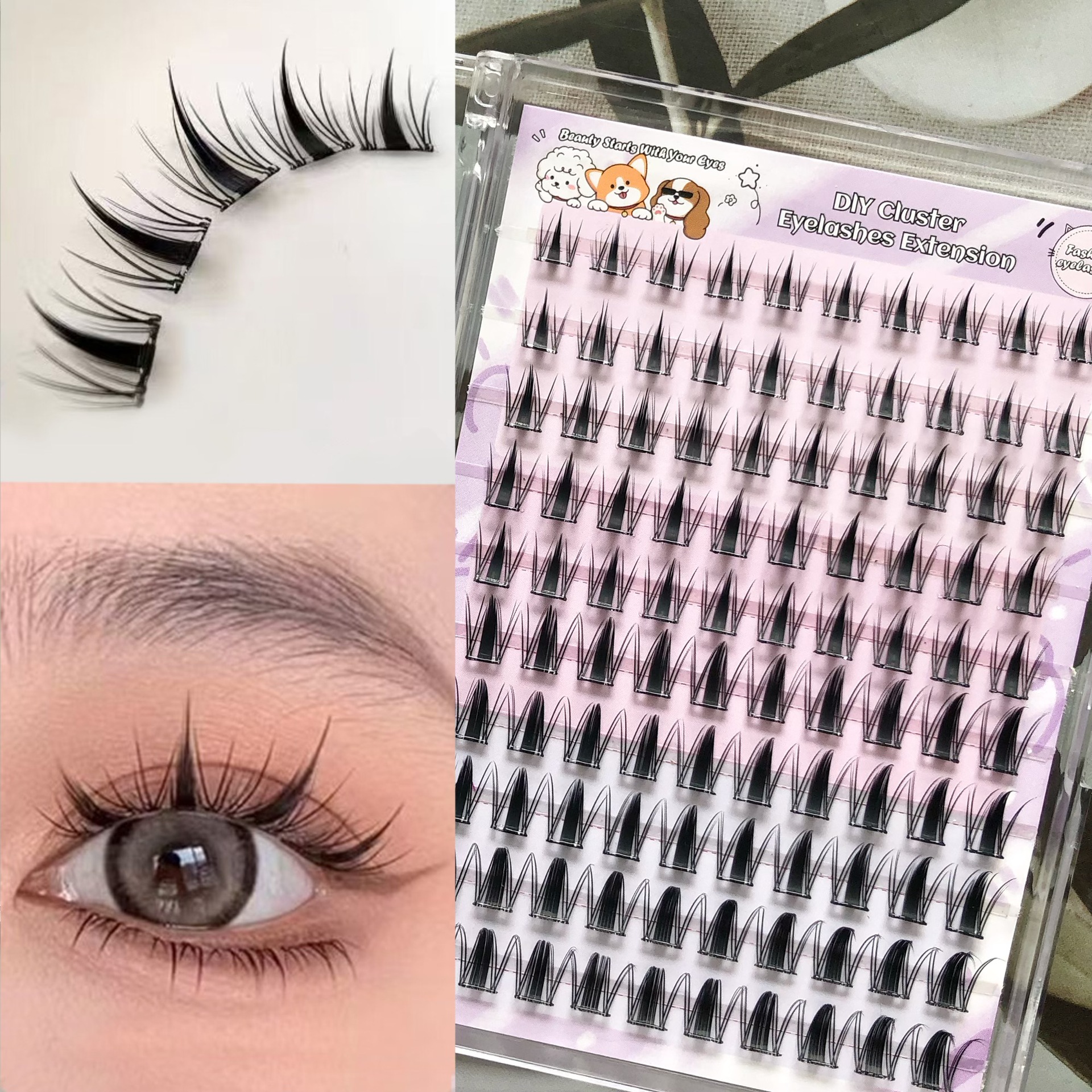 Las pestañas falsas transfronterizas proporcionan pestañas falsas de gran capacidad sin pegamento.