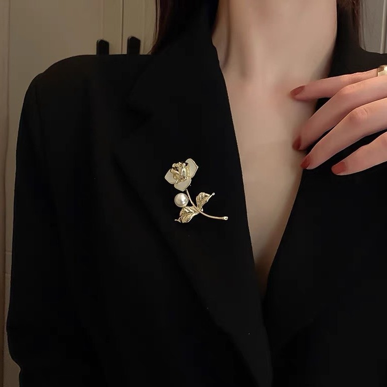 Rose Brooch, Classy Classy Corsage, Niche Jewelry, Silk Scarf Buckle, Pin, Clothing Accessories, Wholesale for Women