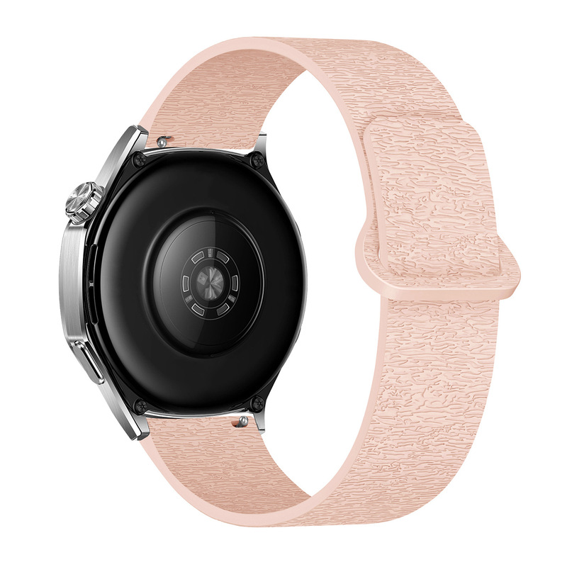 适用华为GT4/gt5/watch5三星watch4运动风木纹软磁硅胶磁吸手表带|undefined
