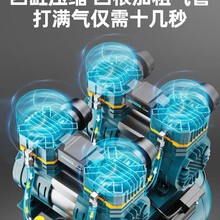 无油空压机静音气泵工业级空气压缩机小型220V便携木工高压打气泵