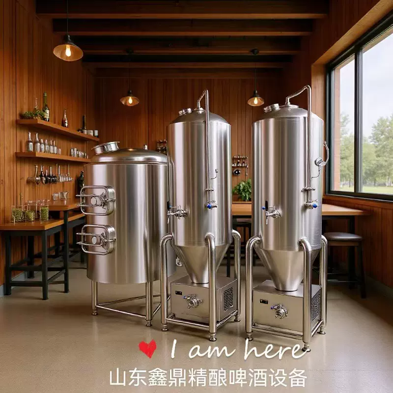 啤酒设备一体机啤酒酿造设备自酿啤酒机酿酒设备发酵罐糖化罐