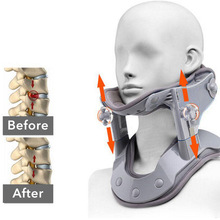 跨境颈托颈椎牵引器 家用可调节颈部后托热敷脖子矫正颈椎仪