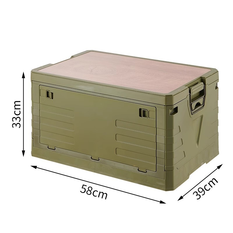 Caja de almacenamiento para acampar al aire libre Caja de almacenamiento plegable para acampar para un picnic