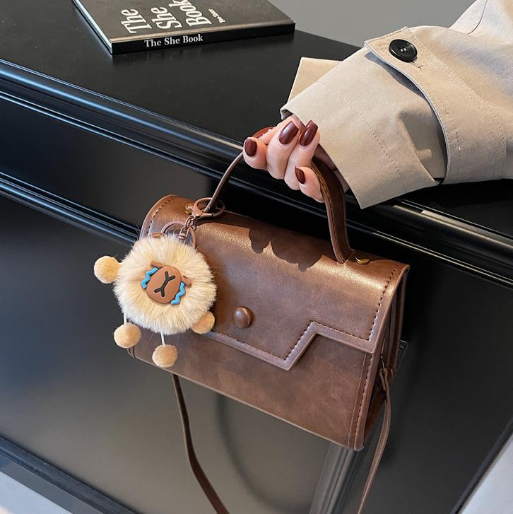 Retro simple bolso cuadrado para mujeres 2024 nuevo estilo versátil bolso de mano de estilo extranjero sensación de alto nivel de moda casual bolso de hombro