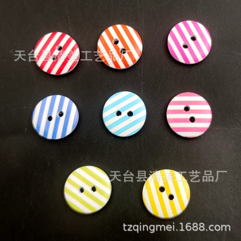 15mm fondo blanco pintado a cuadros, lunares, rayas botones hermosa decoración de los niños artesanías 100 unidades un paquete