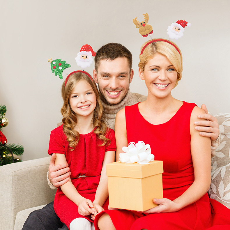 Set cerchietti di natale per feste con fermagli per capelli_voghion.com