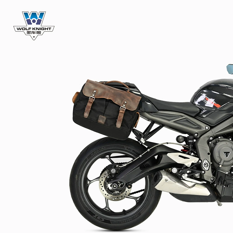 Подходит для Triumph Street Triple 765 — боковая сумка с быстросъёмом, ретро боковой кофр, модифицированная сумка для шлема