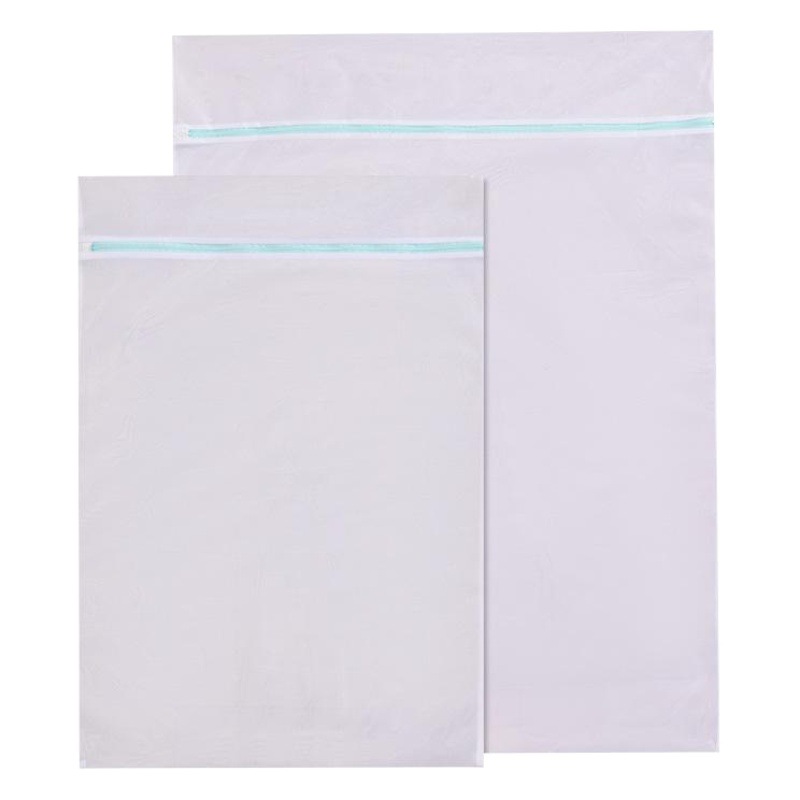 Amazon no fluorescente extra grande bolsa de lavandería 90*110 cortina máquina de lavado bolsa de malla especial espesado poliéster malla fina