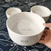 Slightly blemished white bone XL diameter 19.5*height 7.6