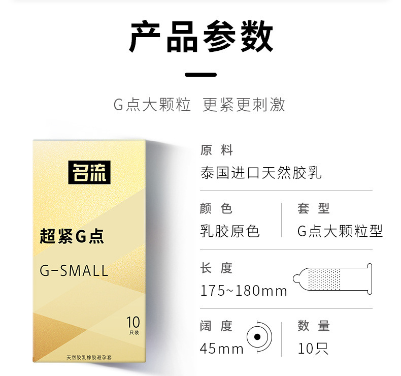 Small Ultra-Tight Thin Latex Condoms, 10-Pack — detail image 17