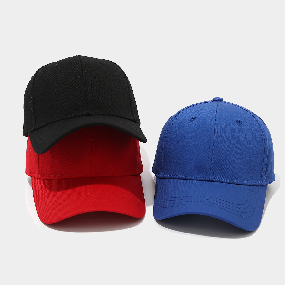Primavera y verano al aire libre sombrero de protección solar sombrero de color sólido simple sombrero de béisbol casual duro mostrando cara pequeño sombrero de lengua de pato para hombres y mujeres