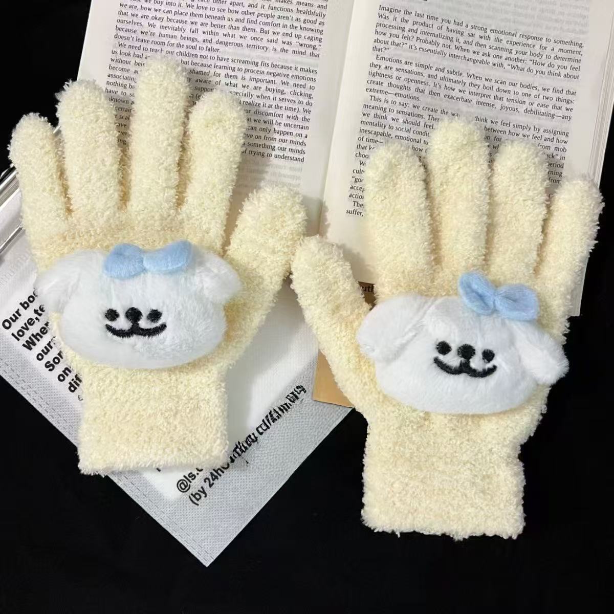 커스터드 라인 강아지 한 쌍 [개별 포장]