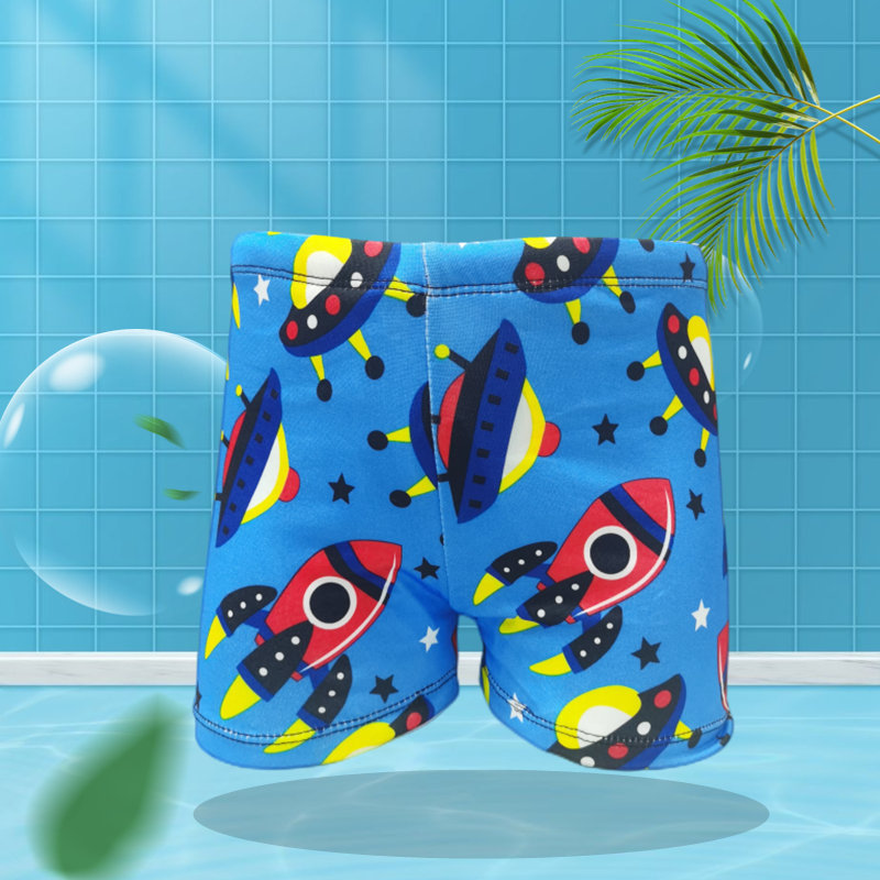 Bañador infantil niño tipo bóxer cordón ajustable diseño dibujos animados