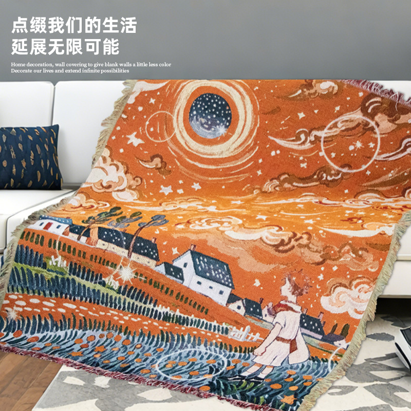 매달린 천 맞춤 크리스마스 파티 배경 천 보헤미안 룸 장식 분위기 감각 태피스트리 태피스트리