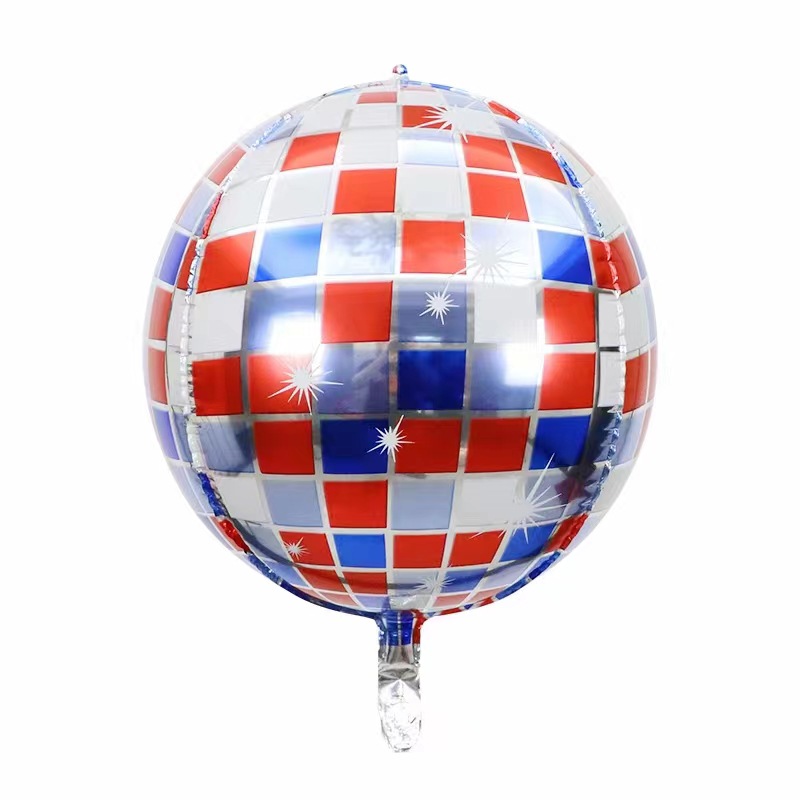 22 pulgadas Disco 4D Balones de aluminio Balones estéreo Bar Club Atmósfera Decoración Balones de aluminio al por mayor Láser image 3